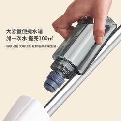 Thickened Pole Lazy Mop, Large Dust-Removing Plastic Mop, Household Labor-Saving Flat Mop, Thickened Floor Wiping, Universal Quick-Drying