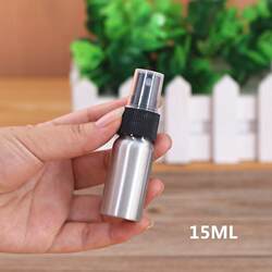 Stainless Steel Pressure Alcohol Travel Small Metal Spray Bottle Atomizer Aluminum Makeup Portable Carry-On