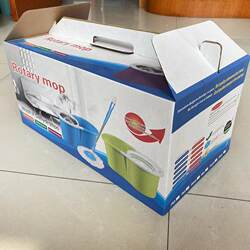 New Style Dry Mop Bucket with Rotating Mechanism, Universal Mop Bucket with Bucket, Hands-Free Washing, Self-Wringing Mop Bucket