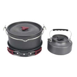 Spot camping cookware set new product camping cooker stove aluminum pot outdoor supplies