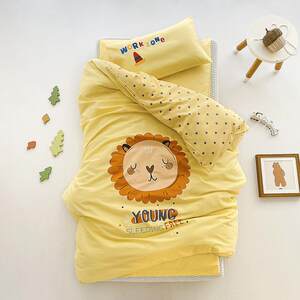 Children's kindergarten quilt three-piece set pure cotton spring and summer baby nap bedding bedding infant baby
