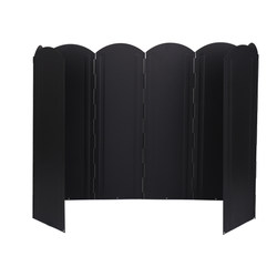 Outdoor camping picnic cooking large windshield camping barbecue campfire stove foldable cooker heat gathering windshield