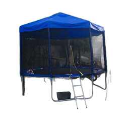 Colorful trampoline bounce large round tent household ceiling children and adults bounce sunshade outdoor stall trampoline