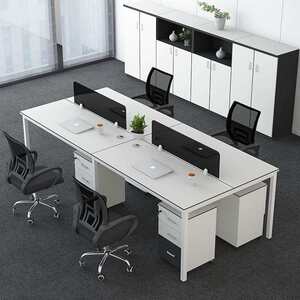 Factory direct sales staff desk card seats 4 four-seat table and chair combination staff card seat computer desk office furniture