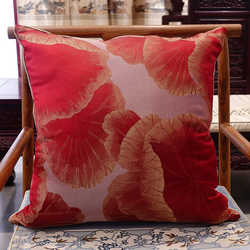 Cushion mahogany furniture hugging fabric Chinese lotus pond moonlight brocade jacquard high precision fabric home new pillow