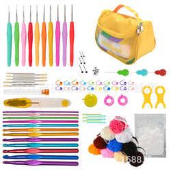 New crochet complete knitting tool set for beginners and novices DIY wool crochet material package wholesale