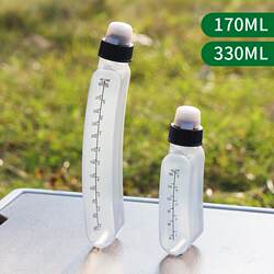 Sports Water Bottle, Food-Grade Portable Squeeze Fitness Water Bottle, Running Marathon Personal Invisible Water Bottle