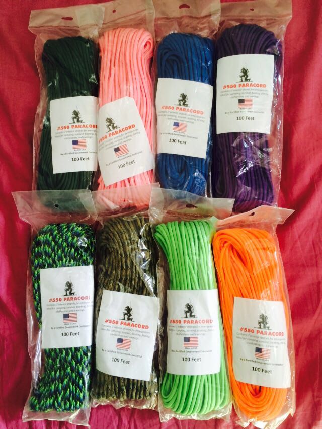 2  550 PARACORD U.S. Ķڵ 7  550Ŀ 30.48 MADE IN THE UNITED STATES-