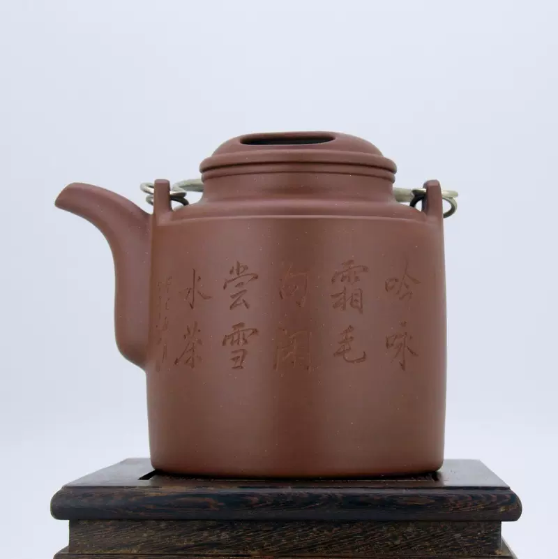 全手工紫泥紫砂壺水紋工藝美術師製作收藏文玩茶壺