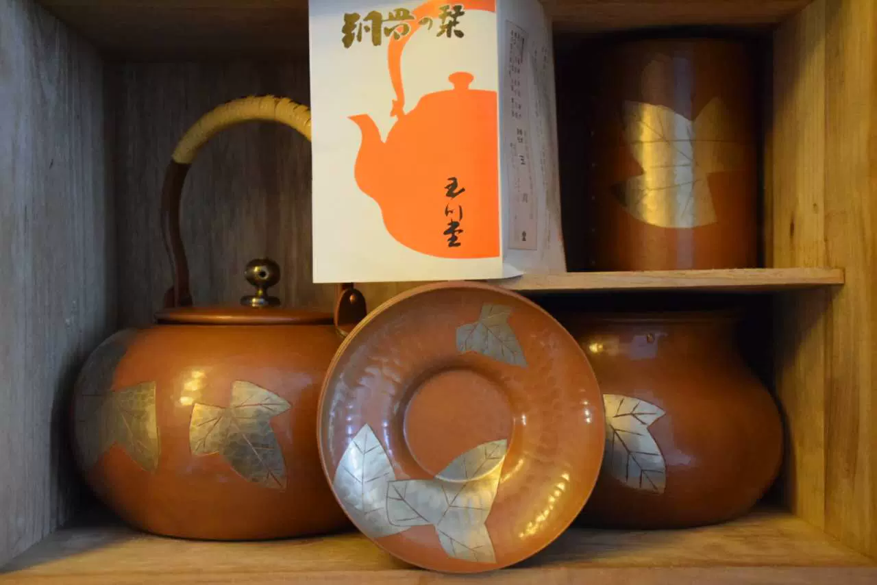 鎚起銅器】玉川堂茶器茶托・茶筒建水共箱日本老茶具老铁壶-Taobao