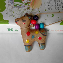 Jingdezhen Ceramic Cute Animal Necklaces, Factory Wholesale, Direct Sales, Popular Souvenirs from Ethnic Scenic Areas