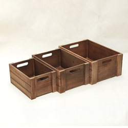Zakka Vintage Solid Wood Box Large Miscellaneous Storage Tray Desktop Organizer Solid Wood Box Special Offer