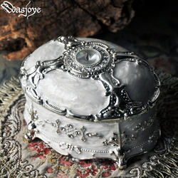 Wasjoye Eden Fox Retro European-Style Korean Princess Jewelry Box Large-Capacity Jewelry Storage Box Ring Box