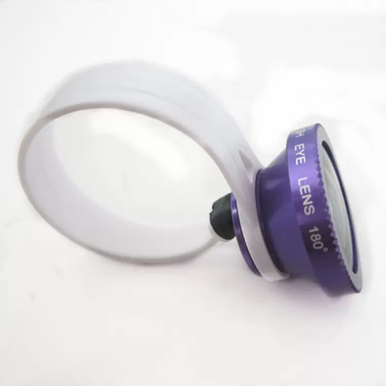 新品通用型180度圈夹式鱼眼三星小米iphone 4s 5手机外挂镜头