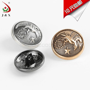 
Button button coat clothes windbreaker metal shirt women retro woolen versatile suit jacket gold button