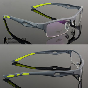 Ultra -light TR90 sports glasses frame half -frame myopia shelf ultra -soft silicone anti -slip foot cover protective glasses