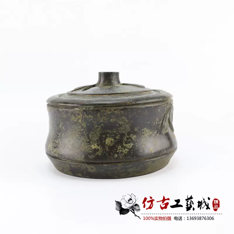 古玩铜器杂项收藏仿古纯铜老铜器老铜香炉黄铜宣德炉大明宣德年制