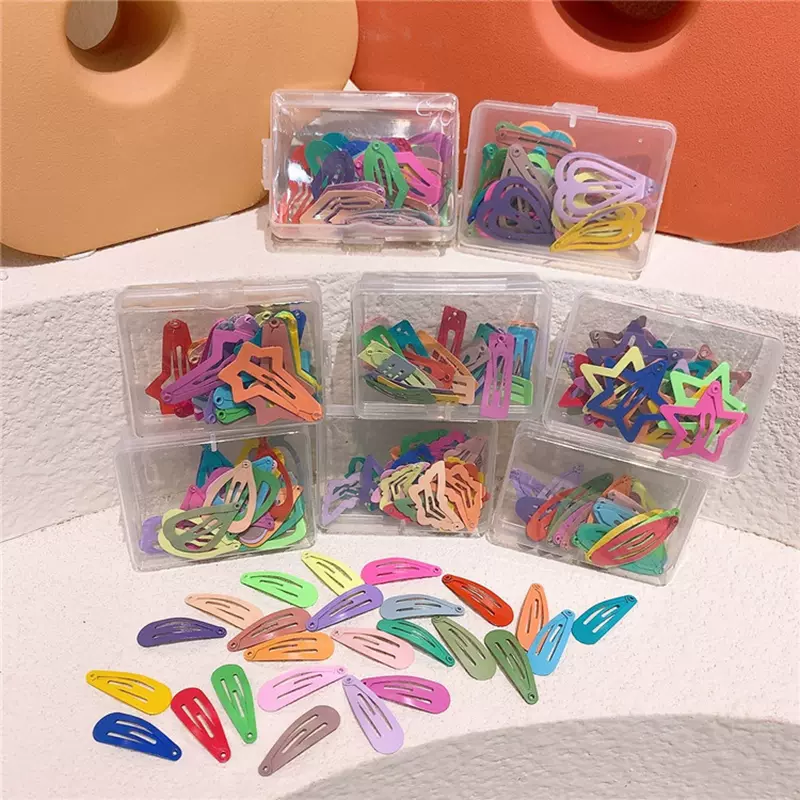 Star Hairpins Snap Clips Girls Cute Colorful Fashion 25PC Sweet