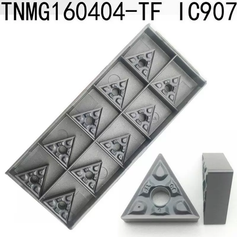 10Pcs TNMG160404-TF IC907/TNMG331-TF IC907 Blade Carbide Ins