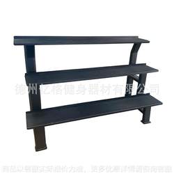 Three-layer kettlebell rack gym fitness equipment multi-function storage rack for men's commercial steel rack adjustment rack