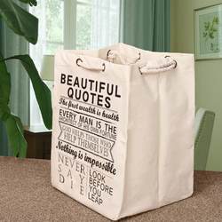 Large Capacity Canvas Shopping Bag, Thickened, Wide-Bottomed, Portable, Foldable Bag, Eco-Friendly Square Storage Bag for Men