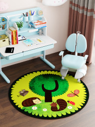 Floor mat swivel chair learning home bedroom children's room bedside hanging basket tent writing desk desk round carpet