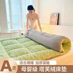 Taff Velvet Mattress Winter Thickened Mattress 1.68m m Tatami Single/Double Student Dormitory Foldable