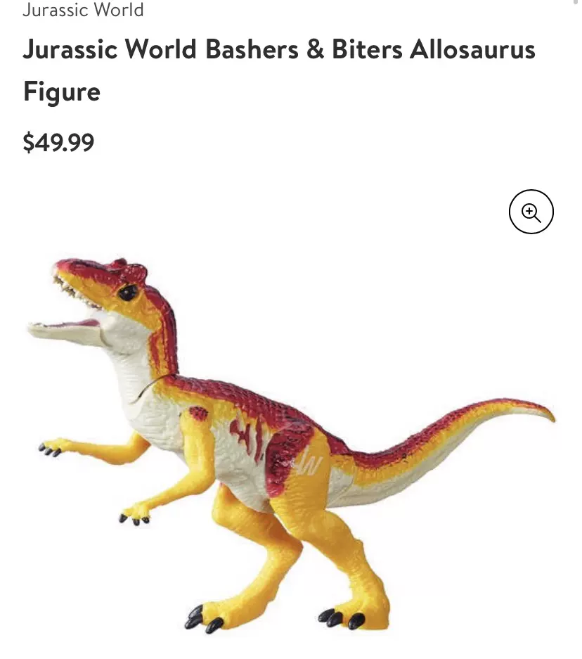 孩之寶Jurassic World Allosaurus 侏儸紀異特龍脖子張嘴聯動恐龍