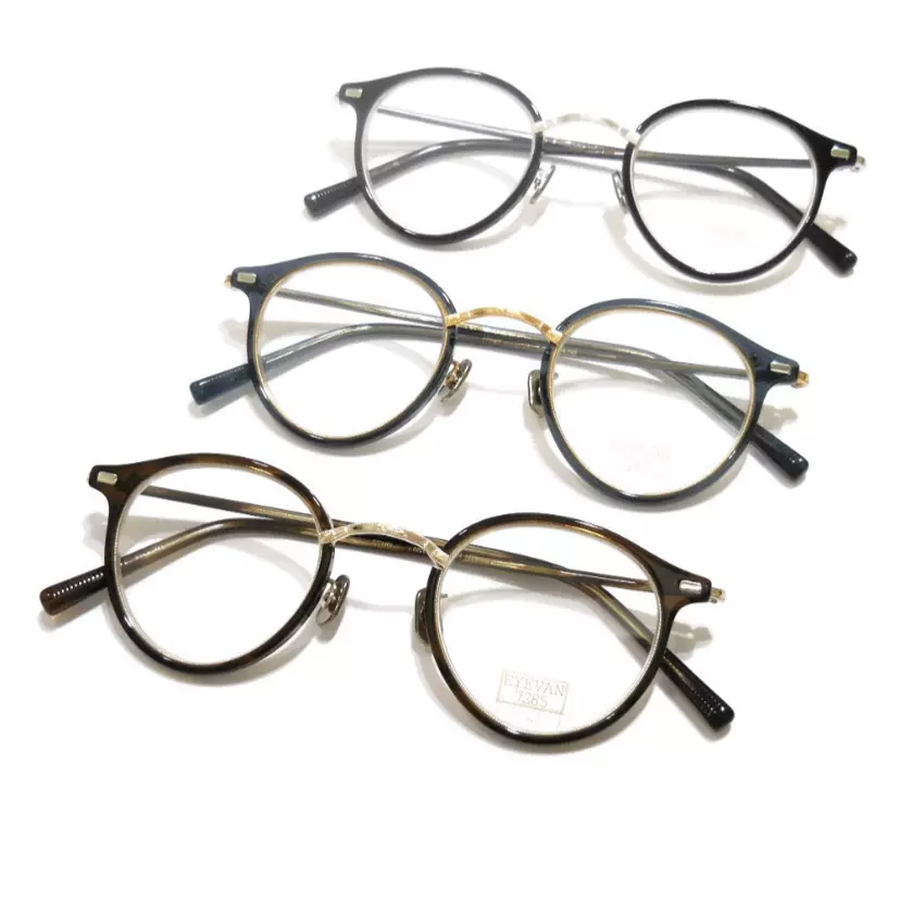 日本代购Eyevan7285眼镜777日本手工制造复古光学眼镜精致雕花-Taobao