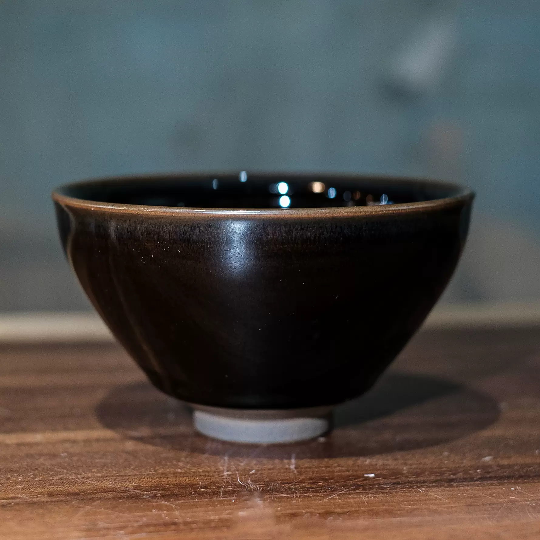 宋研| 仿宋点茶乌金釉建盏12.5cm标准黑瓷点茶盏抹茶碗束口盏-Taobao 
