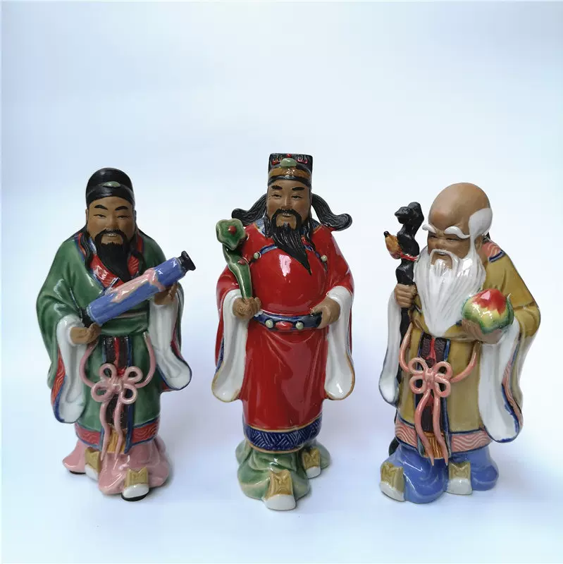 石湾公仔創意陶磁老人、鲁迅、風水弁公室装飾品 石湾公仔創意陶磁老人、鲁迅、風水弁公室装飾品 石湾公仔創意