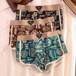 2025 Men's Cotton Underwear Antibacterial Boxer Briefs New Style Boys' Comfortable Breathable Large Size Men's Boxer Shorts