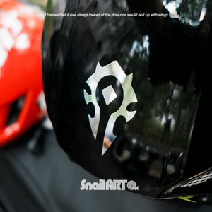 
SN Snail World of Warcraft Metal Sticker for Tribal Alliance Badge WOW Logo Fuel Tank Helmet Tablet Phone