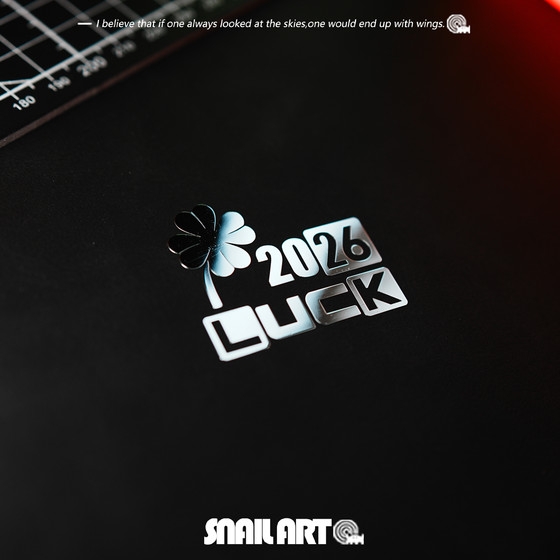 
SN snail metal sticker lucky four-leaf clover mobile phone computer tablet detail decoration