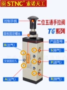 công tắc khí Van tay 5 ngã STNC Sono Tiangong TG2521H-08/2531H-10/2511H-06 Van tay công tắc áp suất khí nén công tắc áp suất máy nén khí