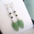 Fashionable new noble and elegant black jade beads and pearl models attract wealth, prosperity, business, dark green jade leaf e 