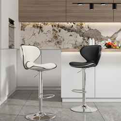 Stainless Steel Bar Stool, Home Bar Chair, Adjustable Stool, Light Luxury High Stool, Modern Simple Bar Stool, Cashier Chair