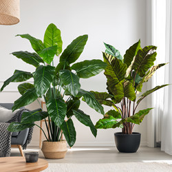 High-End Simulated Large Tropical Plants Indoor Floor-Standing Potted Landscaping Bionic Green Plants Fake Trees Living Room Decorative Ornaments