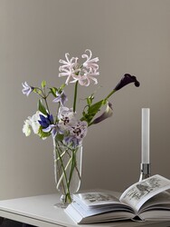 Special Day Original Crystal Glass Vase Home Flower Arrangement Versatile Mid-Ancient Style New Chinese Style Vase