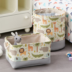 Toy Storage Box Cartoon Fabric Children's Doll Storage Basket Large Thickened Storage Bucket Baby Miscellaneous Storage Bag