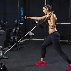 Push-Up Barbell with Single-Arm Barbell Rack, Inclined Barbell Push-Up Training Bar, Barrel Auxiliary Handle, Core Training