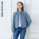 Color plaid short jacket for women 2025 autumn new women's casual versatile loose fashionable temperament jacket