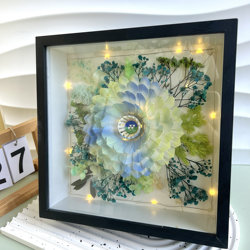 Badminton Immortal Flower Customized Photo Frame High-end Romantic Handmade Immortal Flower DIY Creative Ornament Valentine's Day Gift
