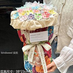 Jingdezhen Ceramic Bouquet Gift for Girls' Birthday, Mother's Day Gift for Mom, Best Friend, Girlfriend, Practical Artificial Flowers