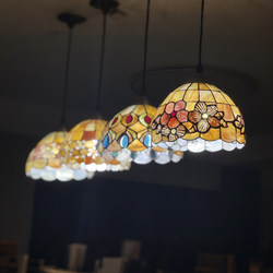 All-Copper American Retro Pastoral Shell Led Dining Room Chandelier ins Nordic Mediterranean Creative Bar Lighting