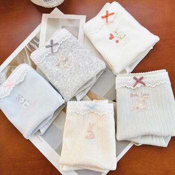 
Category A baby cotton extended crotch girls' underwear