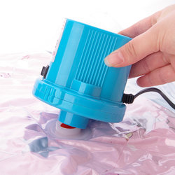 Vacuum Bag Electric Pump, Special Electric Pump for Vacuum Bags, Plug-In Pump, Small Air Extractor for Bags Containing Quilts