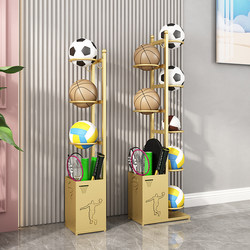 Household Sports Storage Rack for Basketball, Football, Volleyball, Badminton Rackets, Fitness Equipment, Storage and Organization Rack, Ball Rack
