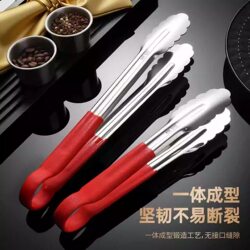 304 Stainless Steel Food Tongs, Thickened for Commercial Use, Barbecue Outdoor Grilling Tongs, Food Tongs for Cooked Food, Spicy Hot Pot Tongs
