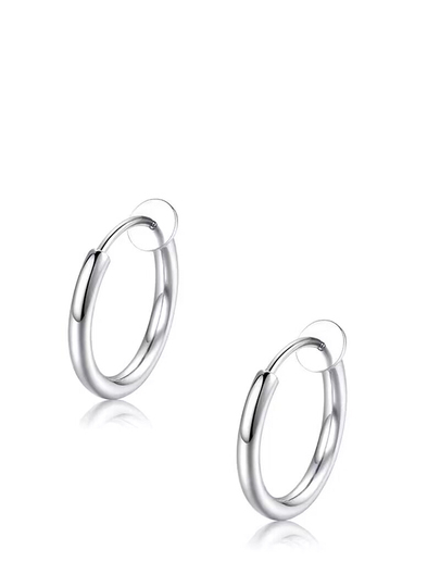 ALEXCRAFT Ear Cuff Donna Orecchini Senza Buco Donna Orecchini Finti Ear Cuff Acciaio Inossidabile a Clip Cerchi Spessi Grandi Da Orecchie Chunky Senza Buco Cartilagine